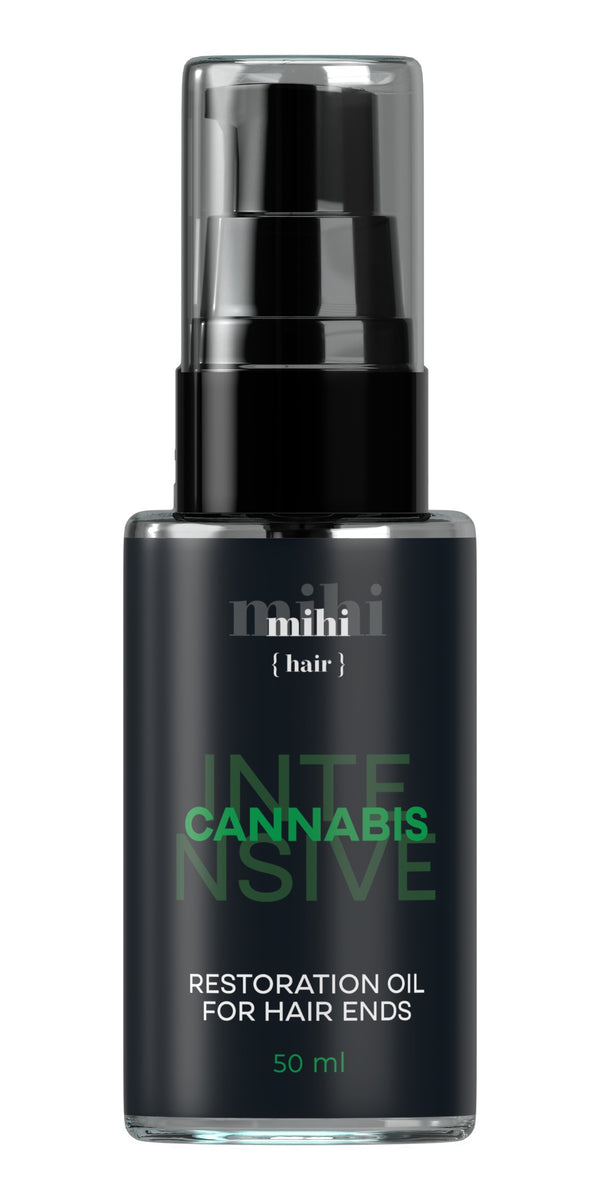 Cannabis Intensive. Atkuriamasis aliejus plaukų galiukams