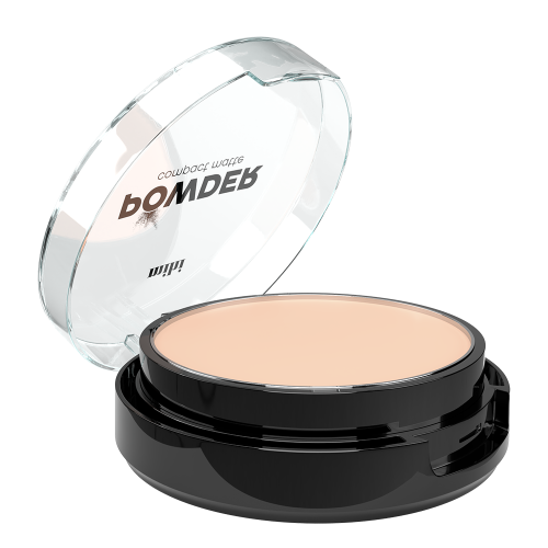 Powder. Kompaktinė matinė pudra 01 Ivory