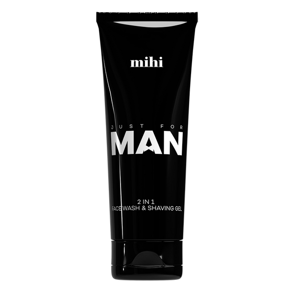 Just for MAN. 2 in 1 veido prausiklis ir skutimosi gelis