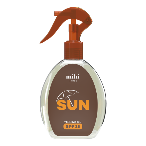 SUN. Įdegio aliejus SPF 15
